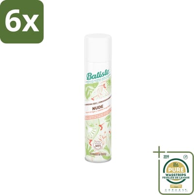 Batiste - Nude - Droogshampoo - Frisse Look - Volume en Textuur - 200ml - Voordeelverpakking - 6 stuks - Nude - Fris Haar