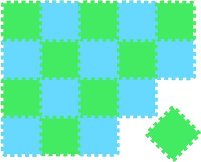 Van dag Één: 18-delige Baby Puzzel Speelmat - 30x30 EVA Schuim Kruipmat Vloermat Speeltapijt Kind