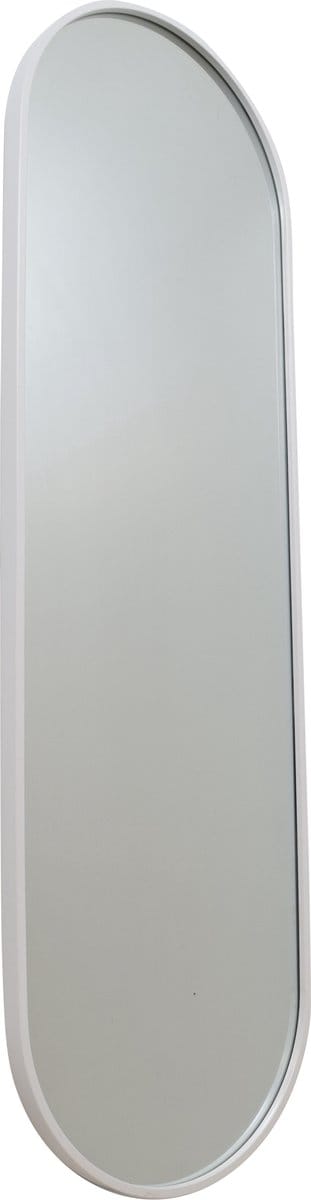 Fragix Boston Passpiegel Ovaal - Wit - Metaal - 130x40