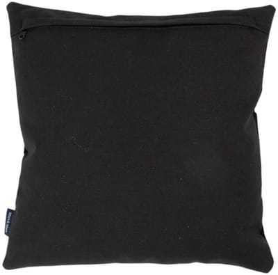 kussen koe uni zwart 45x45cm