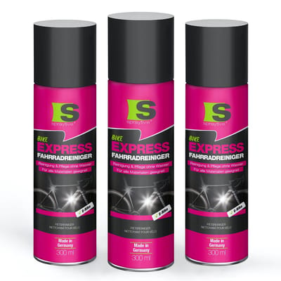 Spraytive 3x 300ml fietsreiniger zonder water – snelle reiniging met waxbescherming voor frame, velgen en onderdelen – geeft glans en beschermt