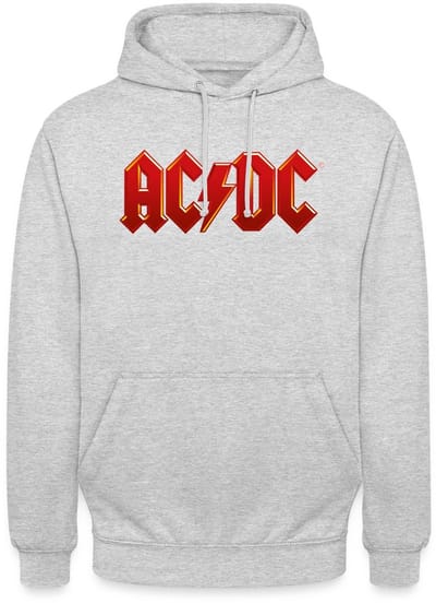 AC/DC Klassiek Logo Met Bliksemschicht Hoodie Unisex