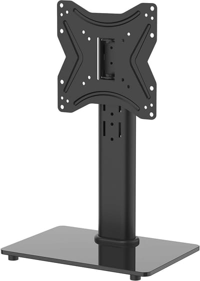 Verstelbare TV Stand voor 17-43 inch - Zwenkbare TV Tafel met Hoogteverstelling en Kabelbeheer