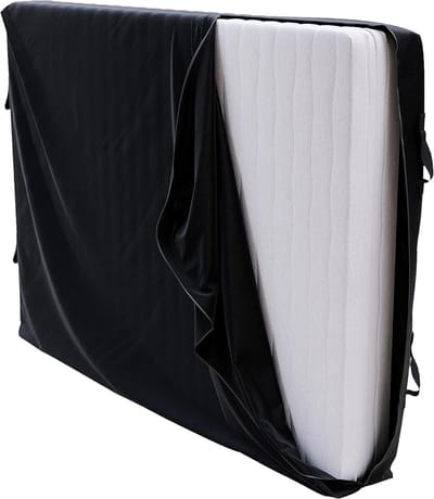 Beschermhoes voor Matrassen - 60 x 120 cm (15cm diep) - met Handvaten en Rits - Waterdicht Opbergen van Matras