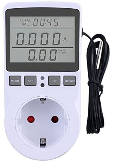 Energiekostenmeter met LCD-scherm en overbelastingsbeveiliging voor stopcontact