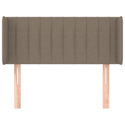 vidaXL - Hoofdbord - met - randen - 83x16x78/88 - cm - stof - taupe