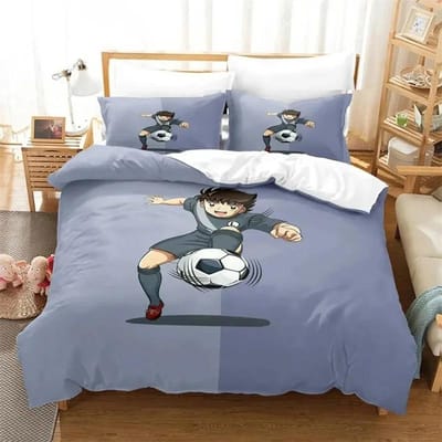 Anime Captain Tsubasa Beddengoed Collectie Dekbedovertrek Dekbed Bed Collectie Dekbedovertrek Kussensloop King Queen Twin Maat Jongens Meisjes Volwassenen AU Single 140x210cm