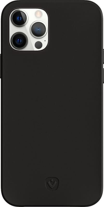 Valenta - Back Case Snap Luxe Leer - Zwart - iPhone 12 - 12 Pro