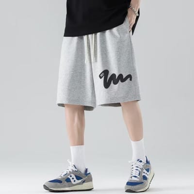 Zomerkleding voor jongens Herenkleding Sport Bovenkleding Trendy Merk Casual Zwart Herenmodellen 5XL lichtgrijze kleur