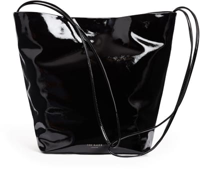 Ted Baker schoudertas Kamilaa Crinkle Thin Strap Bag Black zwart