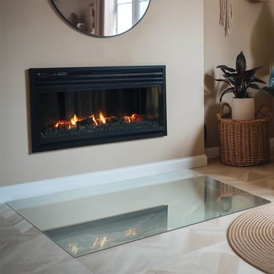 Coloray Vloerplaat Houtkachel - Plaat voor Onder Kachel - 120 cm x 80 cm - Kachel Vloerplaat - Turkoois Vloerplaat Kachel - Onderplaat Voor Houtkachel - Vloerplaat Openhaard - Houtkachel Accessoires - Verwarmingsaccessoires