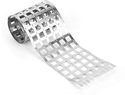 Allecto - Vernikkeld Staal Strip Sheet - Batterijverbinding - 1 Meter - Spot Welding - Geschikt voor Lithium Accu's - Ideaal voor Elektrische Geree...
