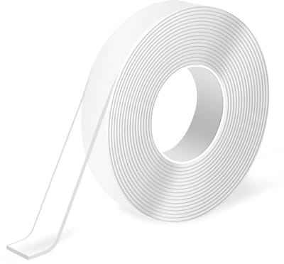 Dubbelzijdige Tape 3 meter - Extra Sterke Lijmtape, Verwijderbaar en Herbruikbaar - Veelzijdig voor Huis en Kantoor - Voor Doe-het-Zelf - Plakband - Wit