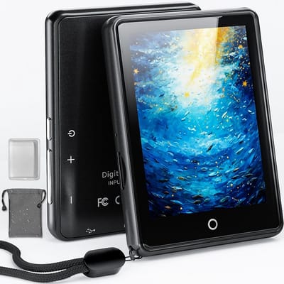 Draagbare Muziekspeler - MP3 Speler - Muziek Luisteren - Met Ingebouwde Speaker - 64 GB Geheugen - Zwart