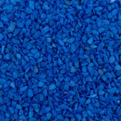 Aquariumgrind BLAUW - Bodembedekking Steentjes Gekleurd 4-6mm - 1KG