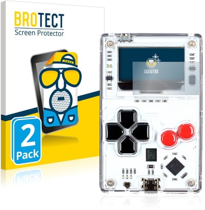 BROTECT - Screenprotector voor Arduboy FX - Folie Beschermfolie matte 2 Stuks