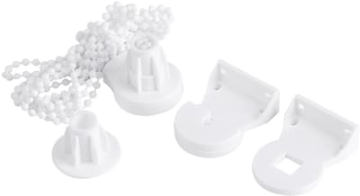 Dailygoods- Rolgordijn Reparatieset - Kunststof Beugel - Kralenketting - Koppeling - Sterke Sterkte - Geschikt voor 25 mm Buis - Raamdecoratie