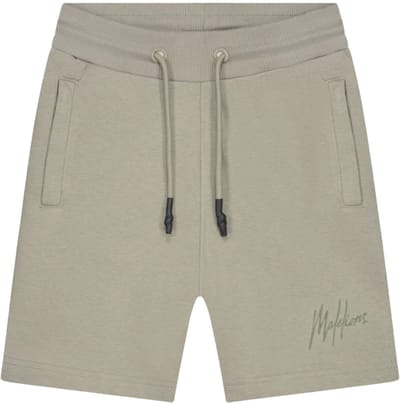 Malelions striped signature short in de kleur groen.