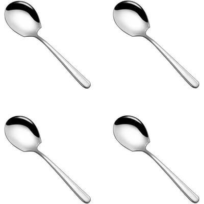 1/2/4 Stuks Lepel met Lange Steel Roestvrij Staal Verdikkende Soeplepel Duurzame el Potlepel Home Keuken Essentieel Servies