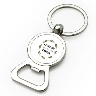 Akyol - i love my father flesopener - Papa - liefste vader - vader cadeautjes - vaderdag - verjaardag - geschenk - kado - 9 bij 3 cm