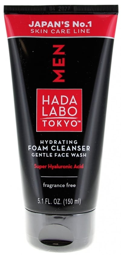 HADA LABO TOKYO MEN Hydrating Foam Cleanser Gentle Face Wash 150 ml