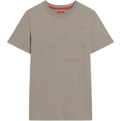 Superdry - Archive T-shirt met print en reliëfopdruk - Heren - T-shirts