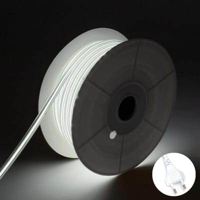 COB LED Strip - Koud Wit 6500K - 20 Meter in één rol(1x 20meter) - 800Lumen per meter - 220V - Waterdicht(IP65) - Complete Set