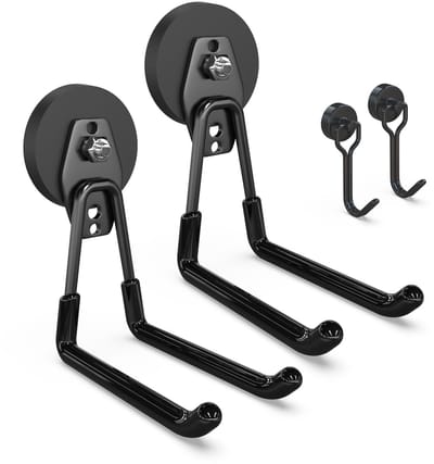 Heavy Duty Magneet Haken - Extra Sterke Magnetische Haken - Perfect voor Garage en Werkplaats - 2 Pack - Geschikt voor Metalen Oppervlakk