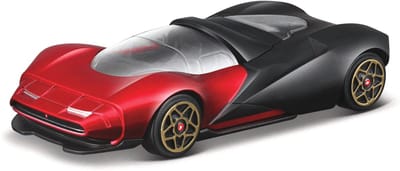 Bburago Anta Sportiva - Modelauto - Schaal 1:43 - Rood/Zwart
