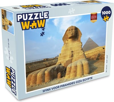 Puzzel Sfinx voor piramides Giza Egypte - Legpuzzel - Puzzel 1000 stukjes volwassenen