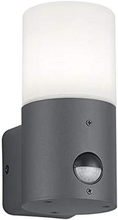 Buitenwandlamp met Bewegingsmelder - Aluminium Antraciet/Wit