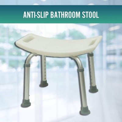 Antislip Douchekruk - Aluminium - Hoogte Verstelbaar in 8 Posities - Lichtgewicht en Duurzaam - Voor Volwassenen en Kinderen