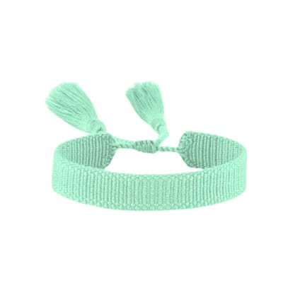 Planet Pink - Katoenen armbandje pastel groen