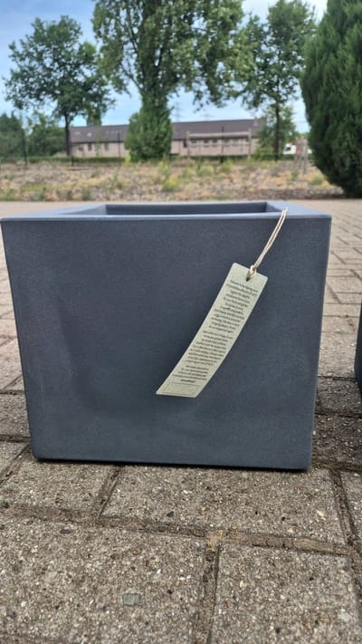 Bloempot Buiten Vierkant Cubla Square 50x50x40cm BETON Ethick