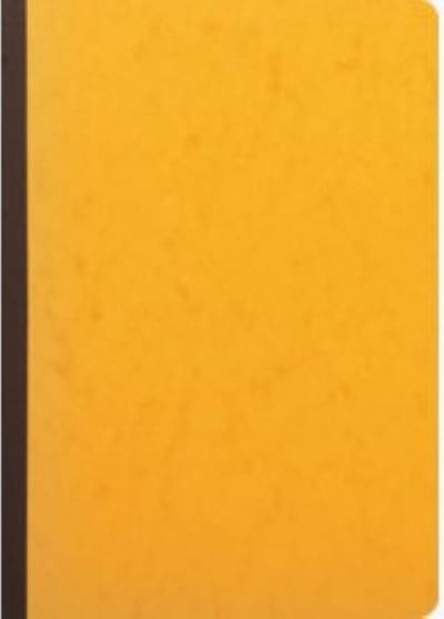REGISTER MET UITGESNEDEN HOOFD - 29,7X21 CM - 16 KOLOMMEN OP 2 PAGINA'S - 34 LIJNEN - 80 BLAD