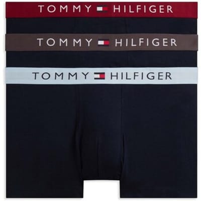 Tommy Hilfiger 3-pack Trunk Waistband Drk Ash/brzy Blu/rouge Taglia: XXL | Biancheria intima Outlet | Uomo