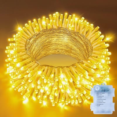 Lichtsnoer voor buiten - Decoratieve verlichting - Feestelijke sfeer creëren - Waterdicht en op batterijen - 10 meter 100 leds