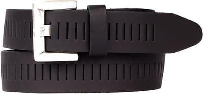 Petrol Industries Riem Heren - Broekriem - Verstelbaar - Leer - Zwart - 85 cm - S