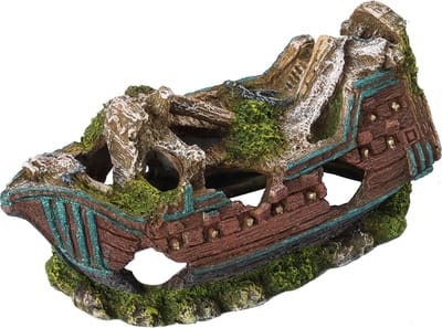 Aqua Della - Aquariumdecoratie - Vissen - Scheepswrak S - 15cm - 1st