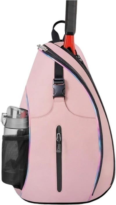 longziming -Roze lichte waterdichte crossbody tas voor dames en heren – Schoudertas en borsttas voor reizen, wandelen, dagelijks gebruik – Trendy en multifunctioneel