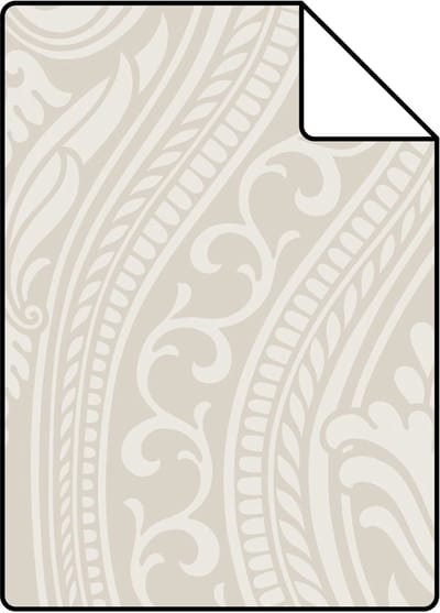 Proefstaal Origin Wallcoverings behang ornamenten zilver - 26,5 x 21 cm - 346628-S