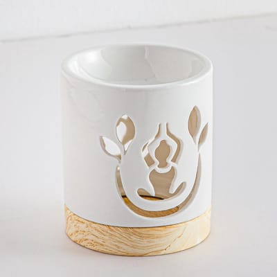 Geurbrander Keramisch wit - Yogi