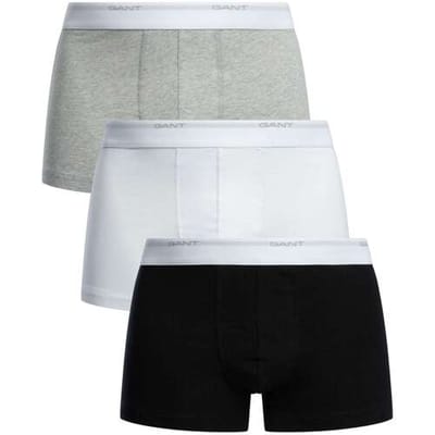 Gant Ondermode Core Trunk 3Pack Zwart-Wit / male