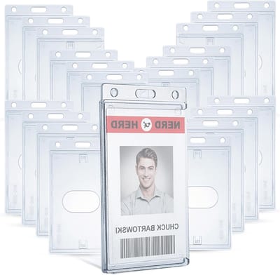 Plastic ID-kaarthouders - Stijve Kaarthoes - Kaarten Beschermen - Duurzaam ABS Materiaal - 50 Stuks - Bebost Helder
