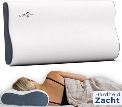 Best Life Hoofdkussen Nekklachten - Ergonomisch Traagschuim Kussen - Slaapkussen Zijslaper - Pillow