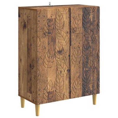 vidaXL - Dressoir - Oud - hout - 66 - x - 34,5 - x - 90 - cm - Bewerkt - hout