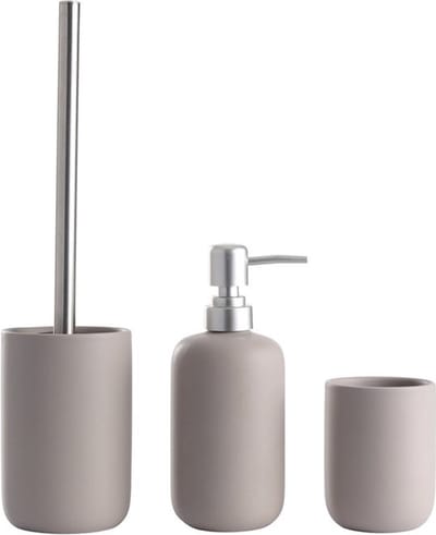 DAY Stoneware Badkamer Set 3 delig - Taupe