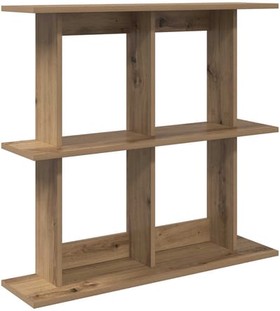 vidaXL - Wandplank - Muurmontage - Artisanaal - eiken - 80 - x - 20 - x - 75 - cm