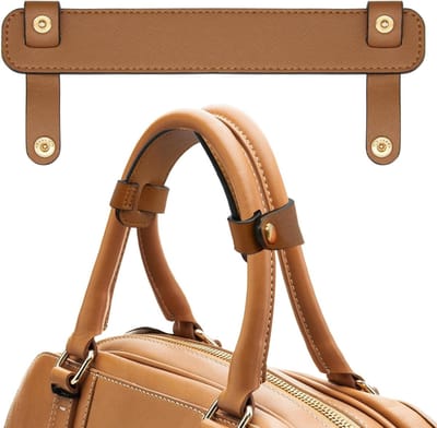 Schouderriem Pad voor Tassen, Anti-Slip Leren Tas Accessoires voor Dames, Drukverlichting Handvat Kussen voor Winkelen en Reizen, Bruin, Comfortabel en Duurzaam