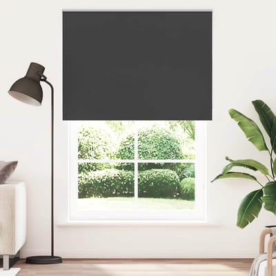 vidaXL - Rolgordijn - verduisterend - 155x210 - cm - stofbreedte - 151,6 - cm - zwart